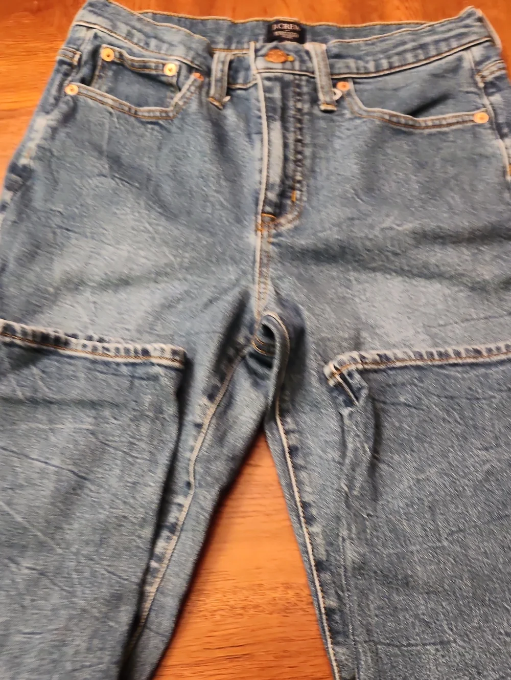 J. Crew Men's Medium Blue Straight Carpenter Jeans Inseam 25